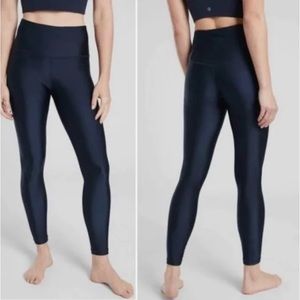 Like New Athleta Elation Shine Blue Leggings Small petite